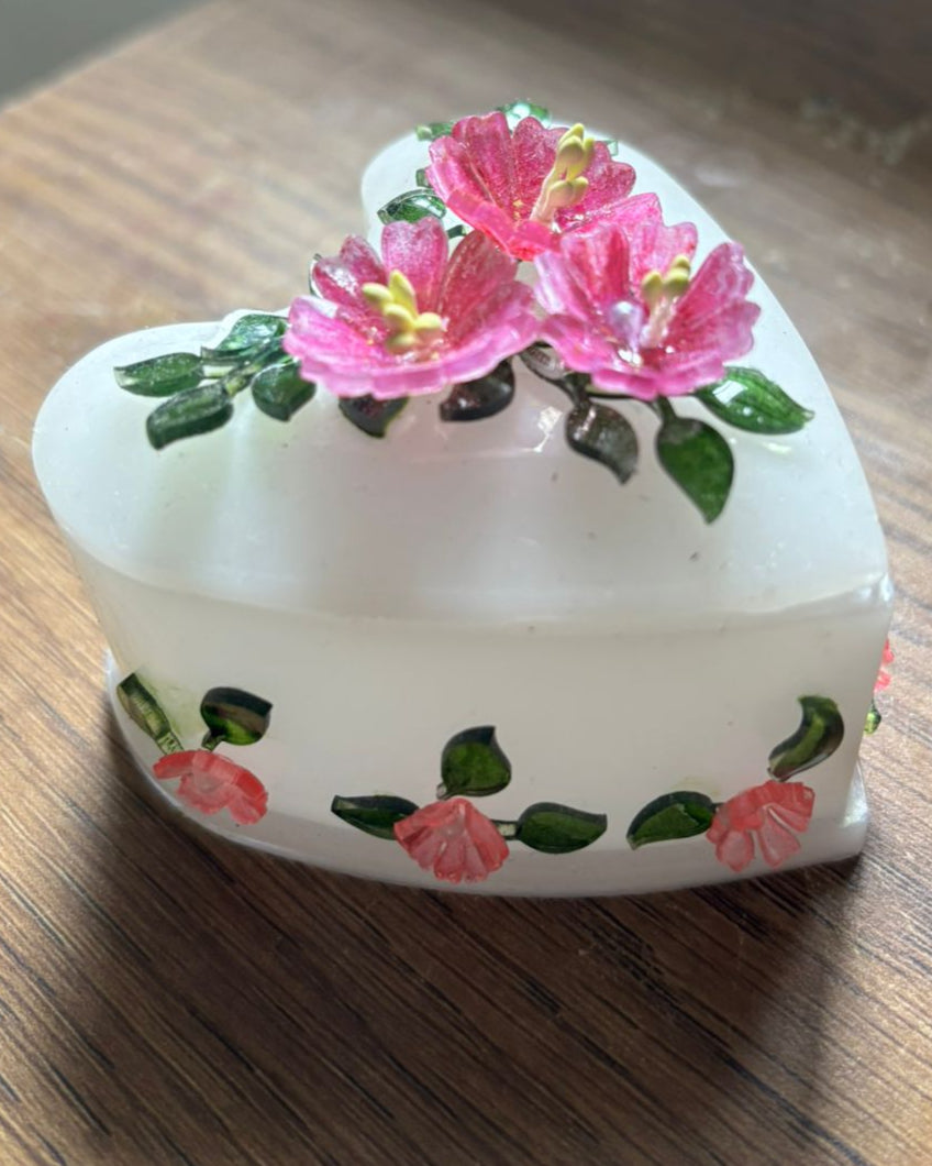 Heart Resin Jewelry Box